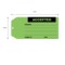 Nevs Tag, "Accepted" 6-1/4" x 2-7/8" Green w/Black CS-15896 - alternate 2